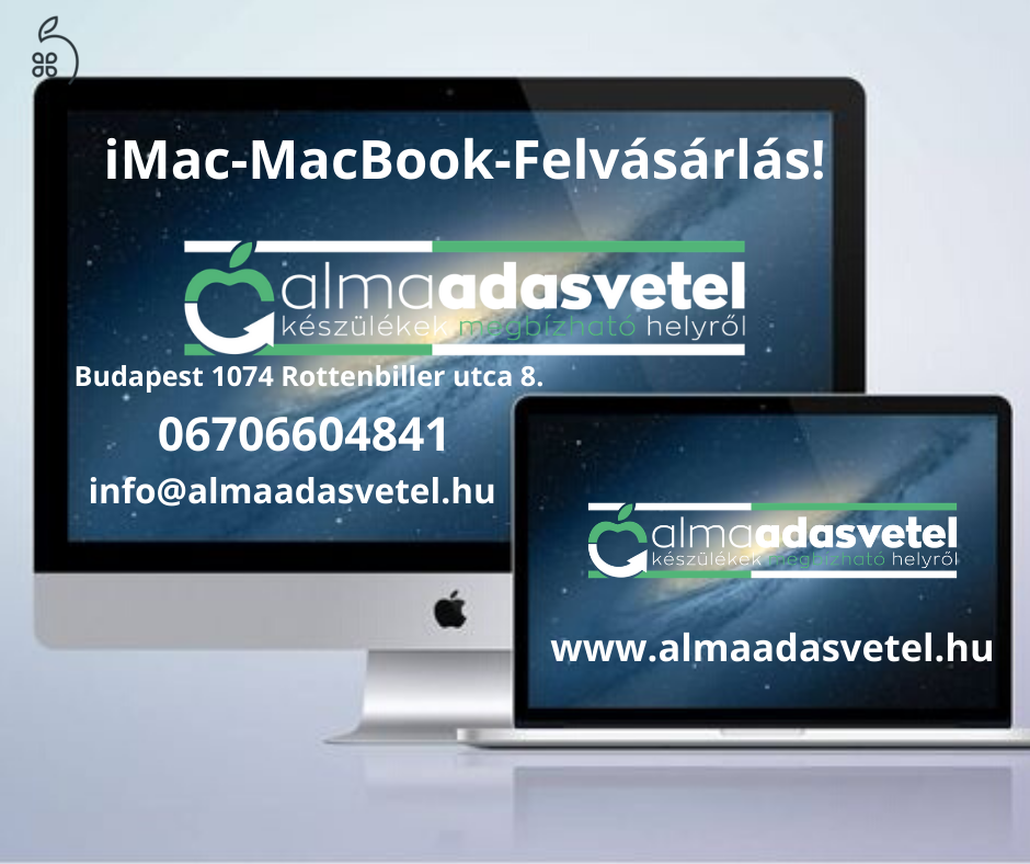 iMac-MacBook FELVÁSÁRLÁS! Azonnali készpénzes Apple felvásárlás! www.almaadasvetel.hu