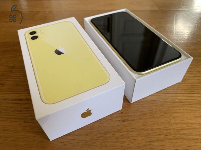 Független, garanciális, 2 hónapot használt, sárga iPhone 11 eladó