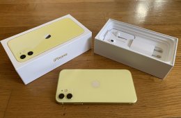 Független, garanciális, 2 hónapot használt, sárga iPhone 11 eladó