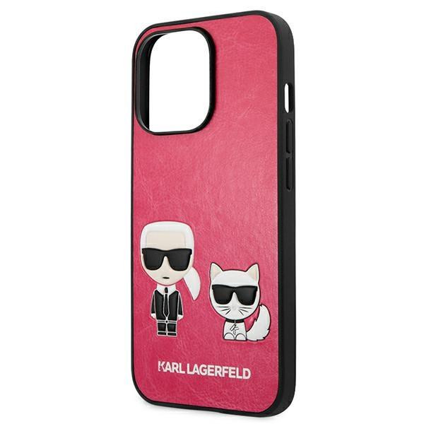 iPhone 13 Pro Max 6.7'' Karl Lagerfeld Ikonik Karl Choupette tok rózsaszín (KLHCP13XPCUSKCP)