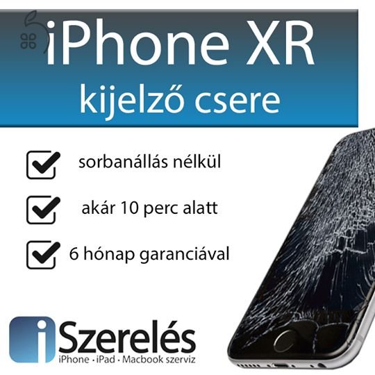 iPhone XR kijelző csere akár 10 perc alatt! iSzerelés.hu