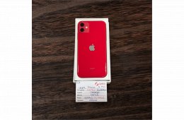 107. Apple iPhone 11 - 128 GB - (product)RED - Független - ÚJ AKKU - Újszerű