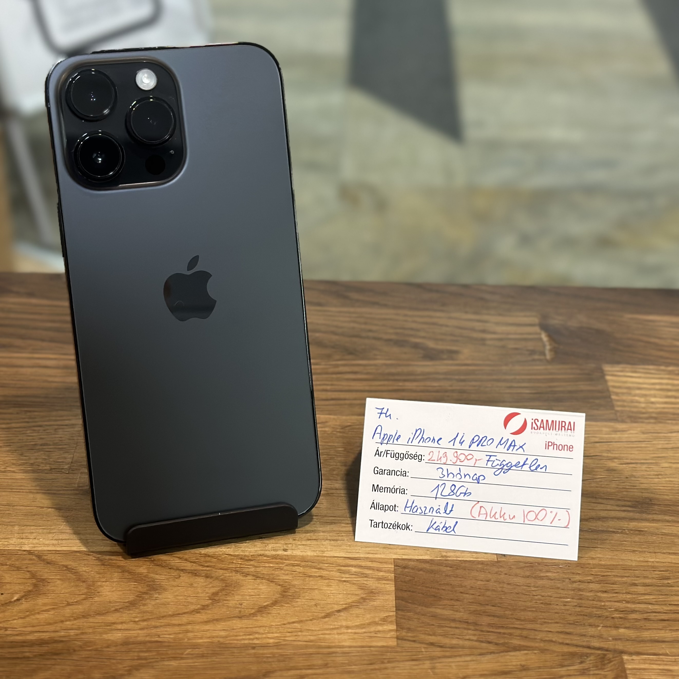 74. Apple iPhone 14 Pro Max - 128 GB - Grafit - Akku 100%