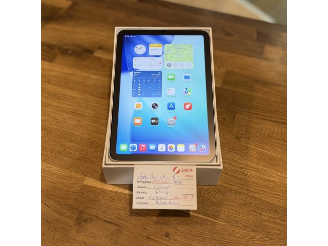 3. Apple iPad Mini 6 - 64 GB - WiFi - Újszerű - Akku 94%