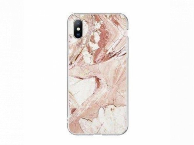 iPhone 12 Pro Max Szilikon tok Wozinsky márvány mintás- pink