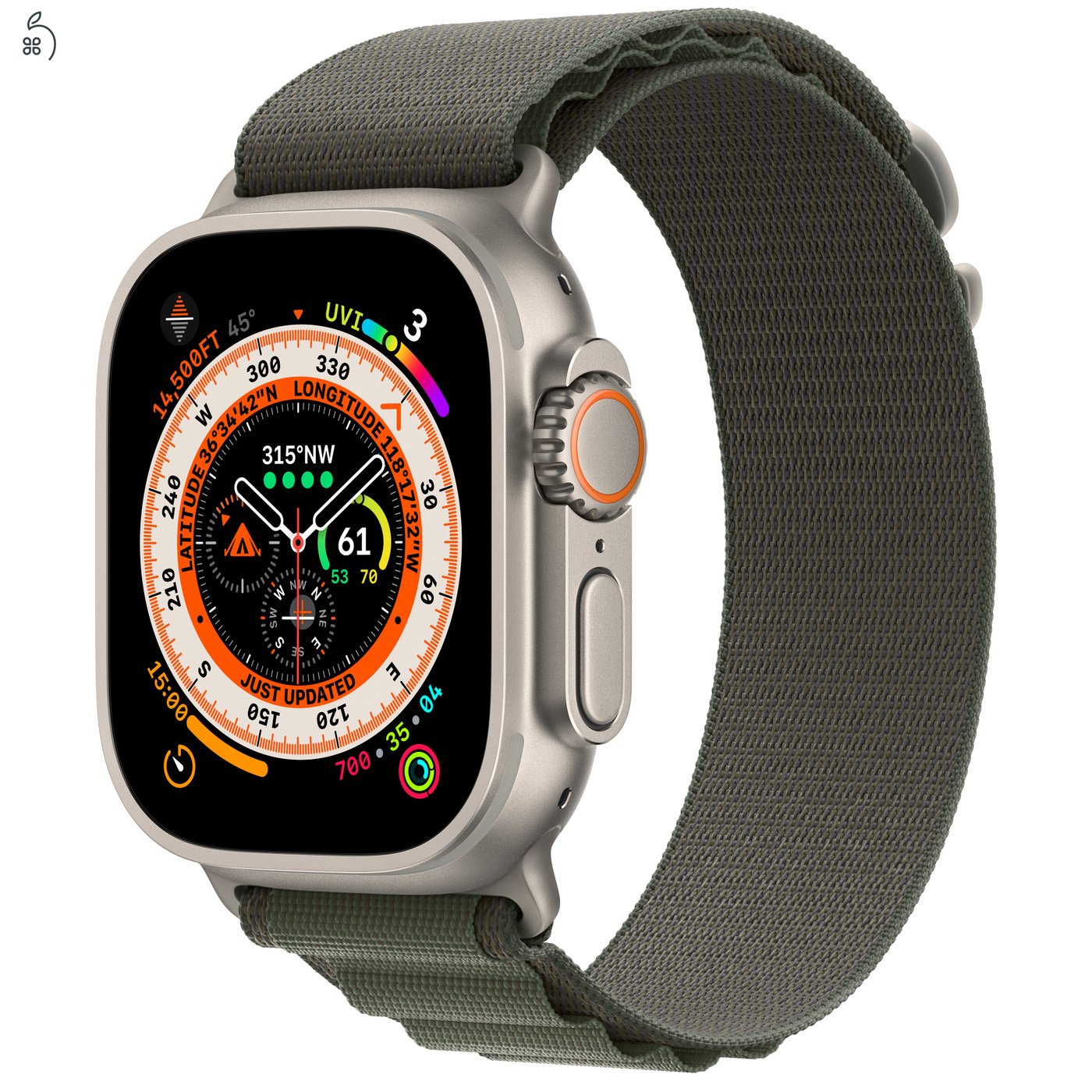 Apple Watch Ultra - Titán 49 mm bontatlan, 1 év Apple garancia