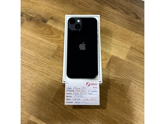 81. Apple iPhone 14 - 128 GB - Midnight - 0 Perces