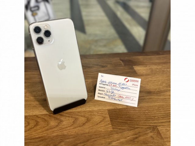 44. Apple iPhone 11 Pro - 64 GB - ezüst - Független - ÚJ AKKU