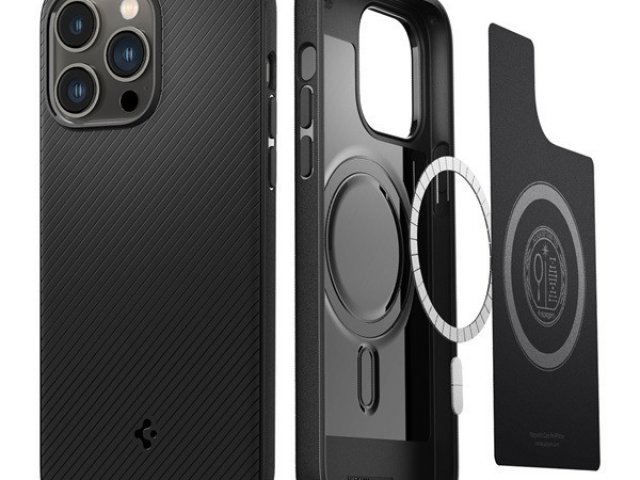 Spigen Core Armor Mag Apple iPhone 14 Pro Max Matte Black MagSafe tok, fekete
