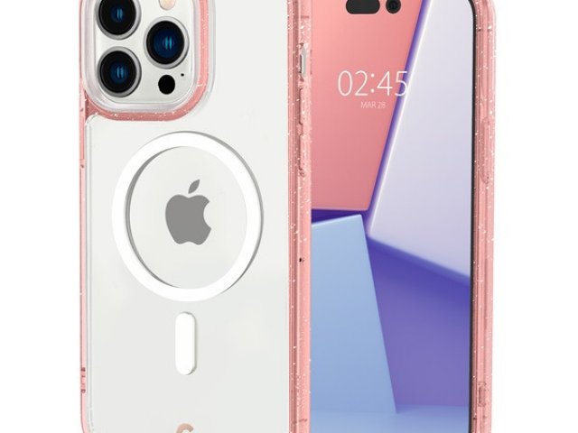 Spigen Ciel Cyrill Apple iPhone 14 Pro Shine MagSafe tok, Rose Glitter