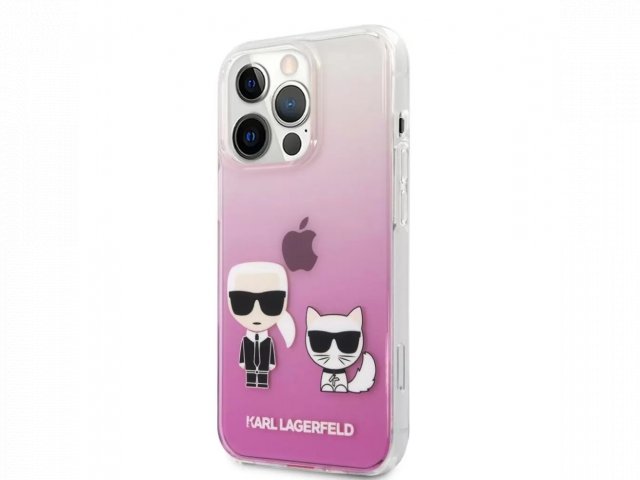 Karl Lagerfeld tok pink (KLHCP13LCKTRP) Apple iPhone 13 Pro készülékhez