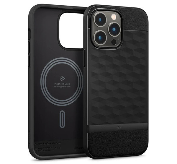 Caseology Parallax Mag Apple iPhone 14 Pro Matte Black MagSafe tok, fekete