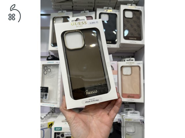 Guess tok áttetsző fekete iPhone 14 Pro / 14 Pro Max készülékekhez (iSzerelés.hu)