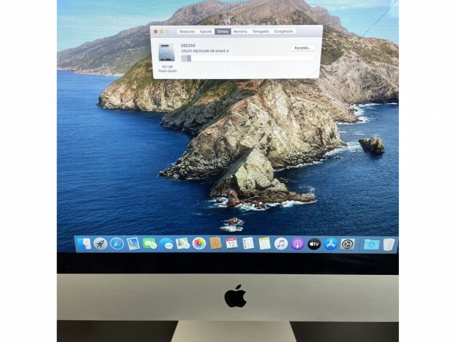 Apple iMac 21.5" 2013 Late FULL HD Használt (i5 2.7GHz/8GB/250GB SSD/ Intel Iris Pro 1536MB)