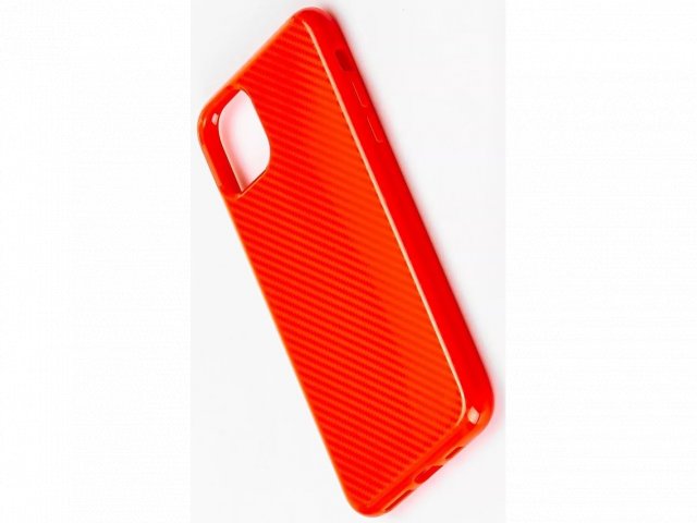 Apple iPhone 11 Pro Karbon mintás tok - Piros