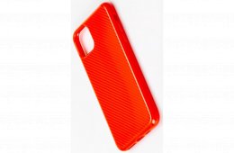 Apple iPhone 11 Pro Karbon mintás tok - Piros