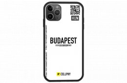 Cellphy - Apple iPhone 11 Pro Budapest feliratos tok - Fehér