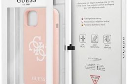 Guess Fehér 4G Logo hátlaptok Apple iPhone 13 Mini - Pink