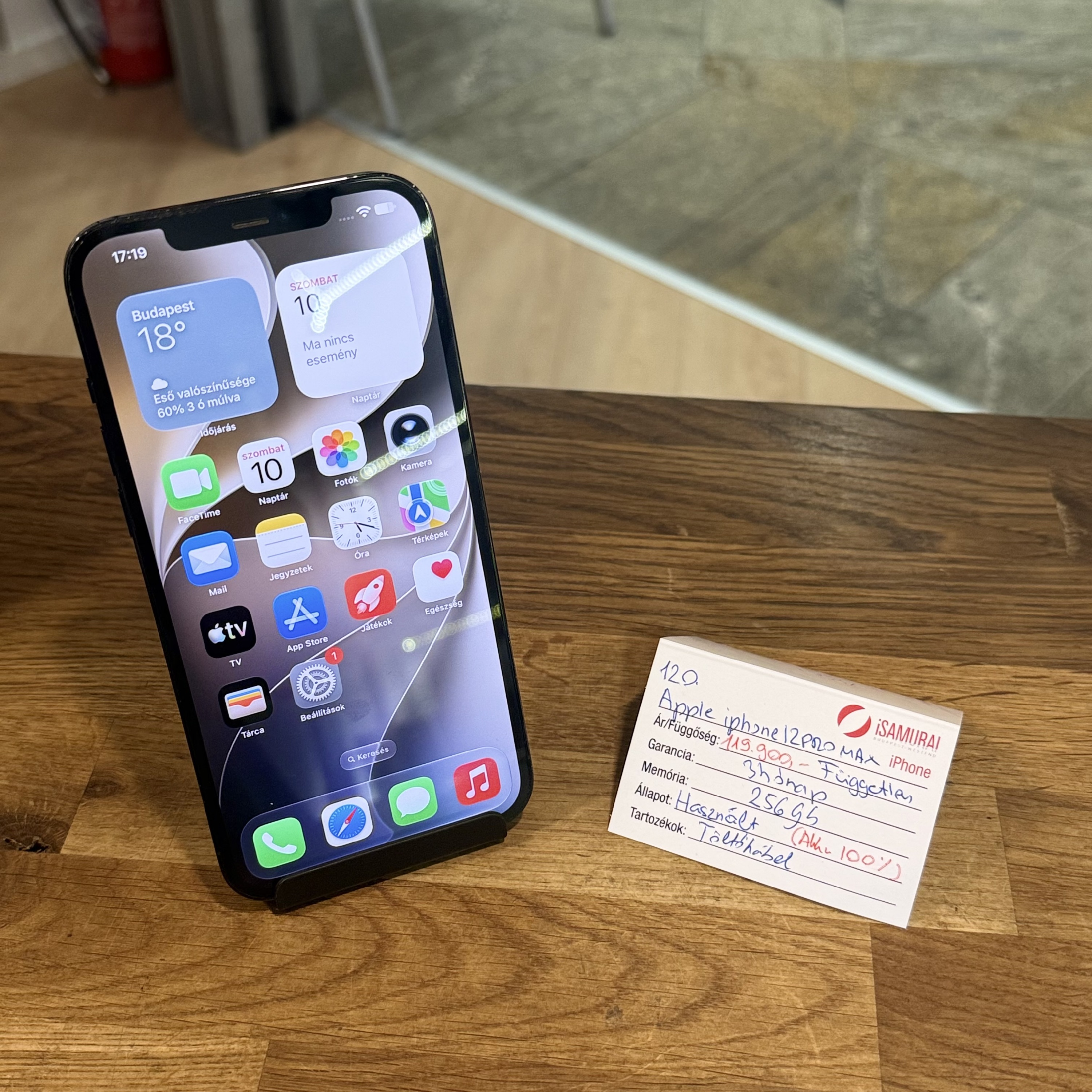 Apple iPhone 12 Pro Max - 128 GB - Óceánkék (120.)