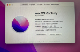 MB Pro Retina 15”. Angol billentyűzet