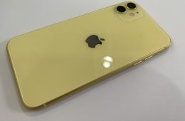 Apple iPhone 11 64GB Kártyafüggetlen, sárga színben, 99% akkumulátor állapottal, 12 hónap garanciával