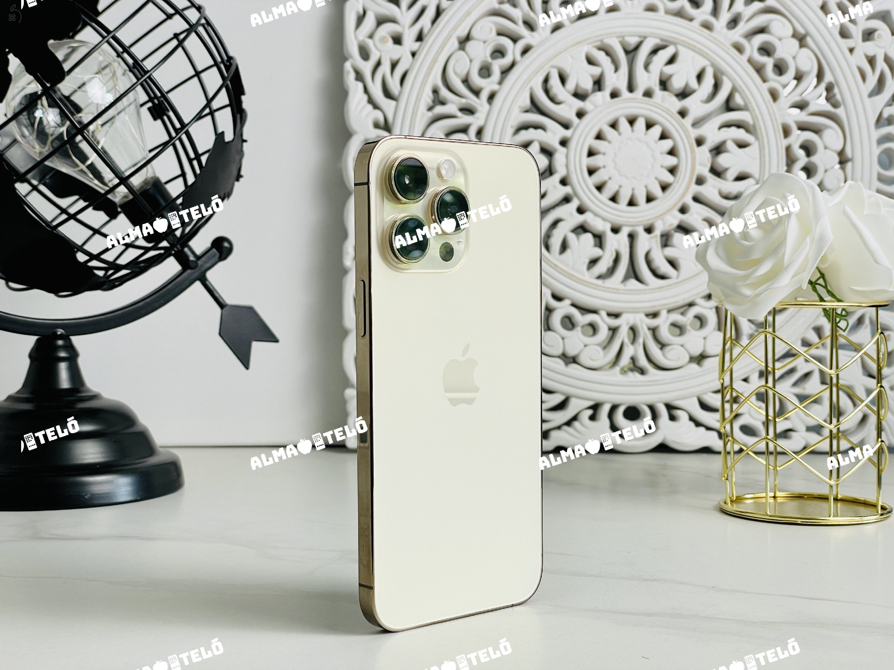 iPhone 14 Pro Max 1TB Gold kártyafüggetlen szép 100% aksi állapotú-Apple garancia, számla-R6972