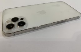 Megkimélt Apple iPhone 12 Pro Max 128GB, kártyafüggetlen, ezüst színben, 12 hó  garanciával!