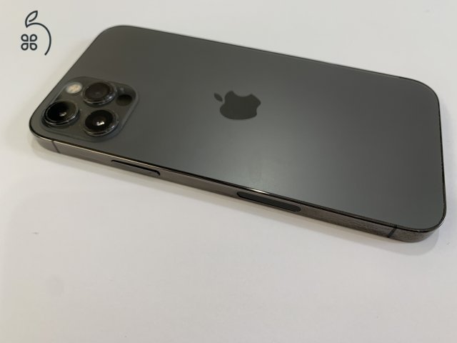 Megkimélt Apple iPhone 12 Pro 128GB Fekete, kártyafüggetlen, 93% akku, 12 hó garanciával!