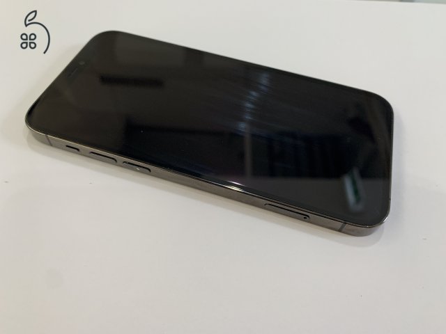 Megkimélt Apple iPhone 12 Pro 128GB Fekete, kártyafüggetlen, 93% akku, 12 hó garanciával!