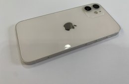 Kiváló állapotú Apple iPhone 12 Mini 64GB, fehér színben, kártyafüggetlen, 12 hónap garanciával!