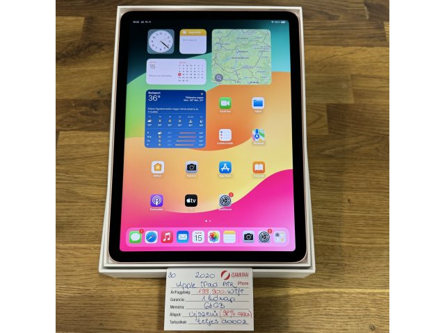 30. Apple iPad Air 4 - 2020 - 64 GB - WiFi - Rosegold - ÚJSZERŰ - 98% AKKU