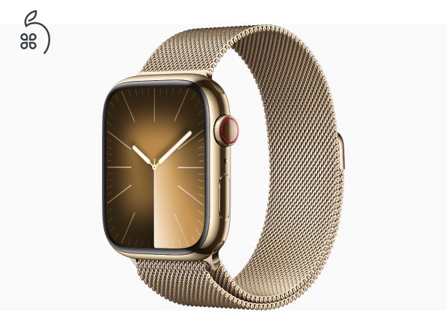 Apple Watch Series 9 Acél 45 Milanaise - bontatlan - 1 év Apple garancia