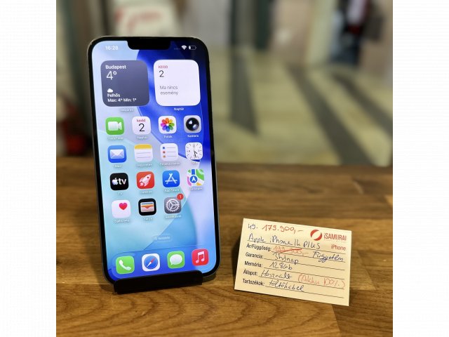 49. Apple iPhone 14 Plus - 128 GB - Kék - Új akku