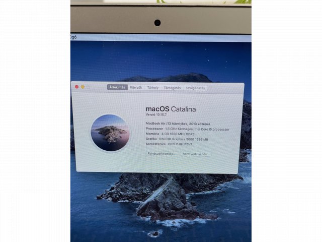 MacBook Air 2013 13 128GB 2 ÉV Garanciával Számlával