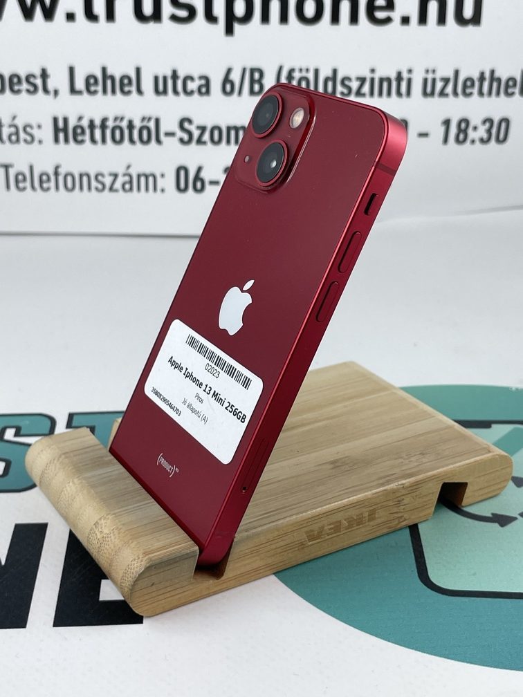 !! 1 ÉV GARANCIA !! Apple Iphone 13 Mini Piros 128GB – K2023 – 93% AKKU
