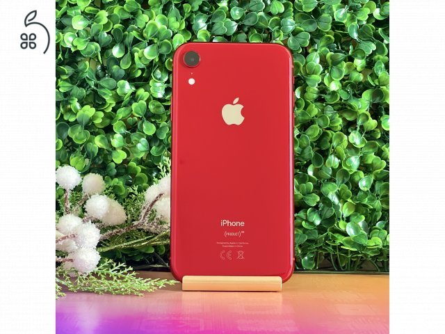 Eladó használt iPhone XR Red 256GB-os készülék 12 HÓ GARANCIA / Kód: 3154 /