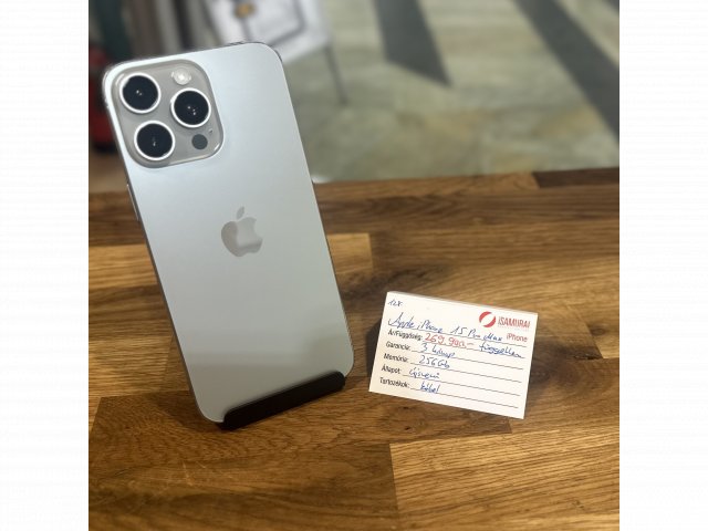 Apple iPhone 15 Pro Max - 256 GB - Natúr Titán - Független (128.)