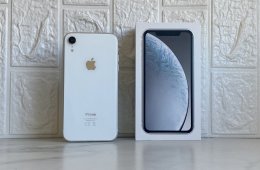 Eladó használt iPhone XR White 64GB-os 100% aksi készülék 12 HÓ GARANCIA / Kód: 7812 /