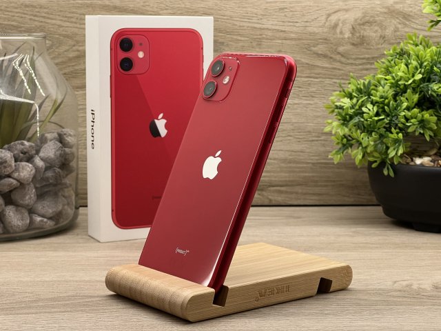 iPhone 11 Red 64GB 1 ÉV Garanciával Számlával