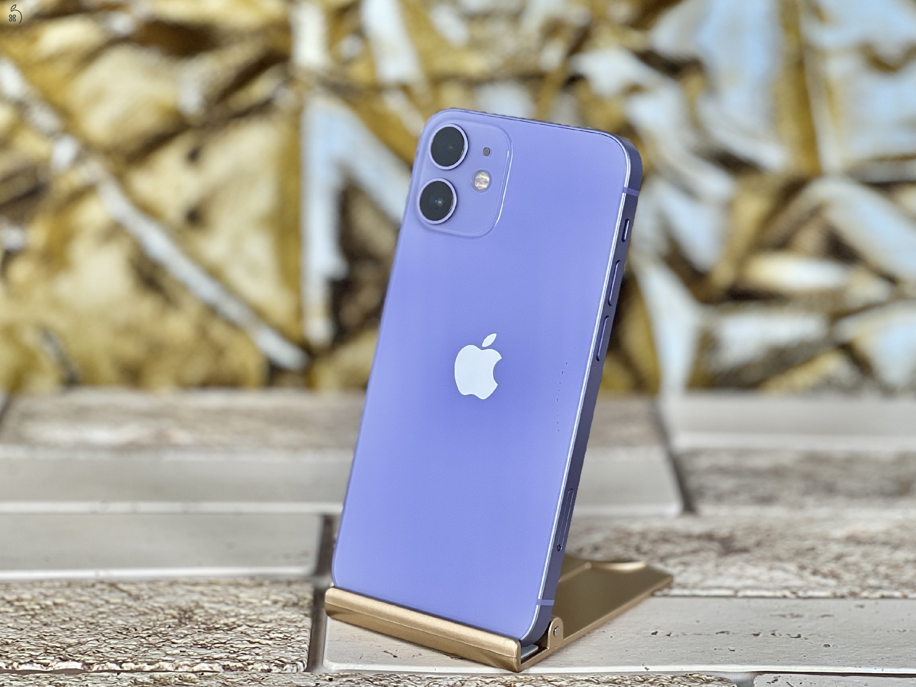 Eladó iPhone 12 Mini 64 GB Purple szép állapotú - 12 HÓ GARANCIA - D037