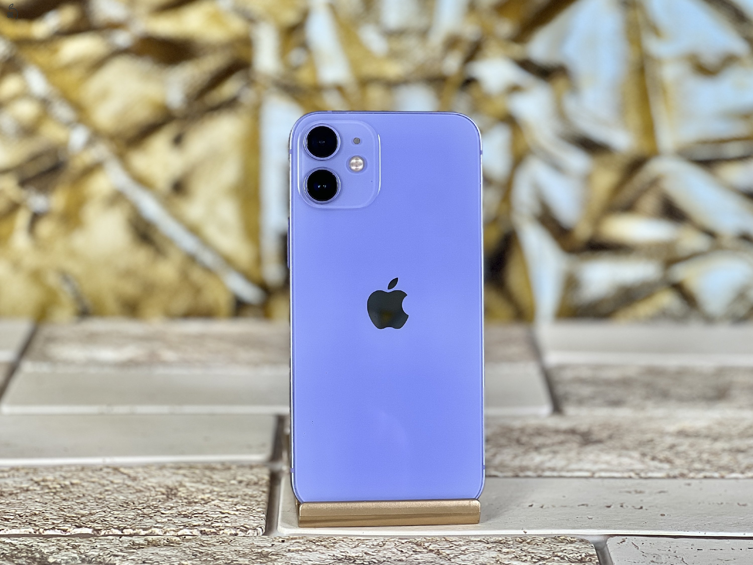 Eladó iPhone 12 Mini 64 GB Purple szép állapotú - 12 HÓ GARANCIA - D037