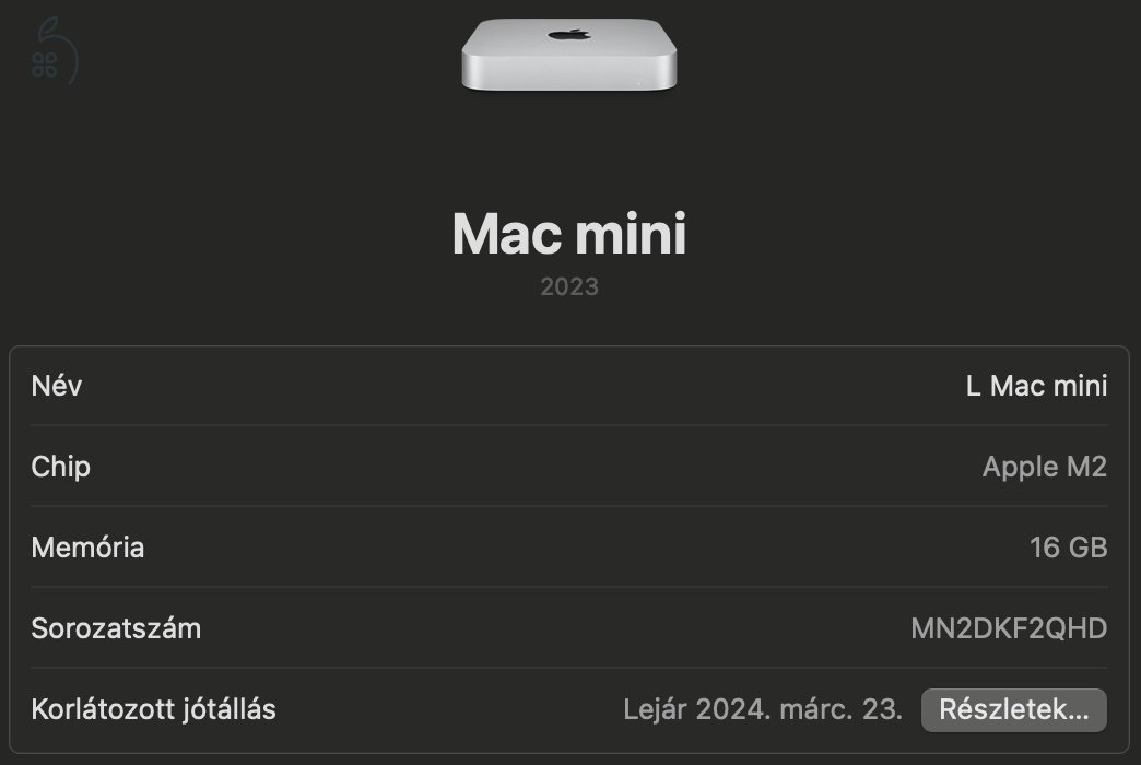 Mac mini, M2/16GB/512GB 