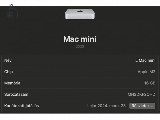 Mac mini, M2/16GB/512GB 