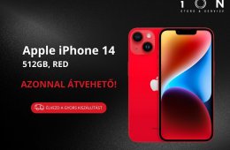 AZONNAL KÉSZLETEN:  Új, bontatlan Apple iPhone 14 512GB Red!