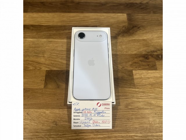 Apple iPhone AIR - 256 GB - SKY BLUE - ÚJSZERŰ - AKKU 100% (157.)