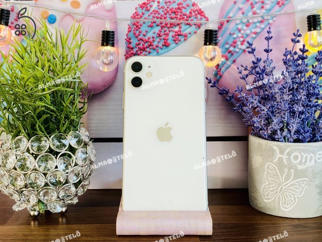 Eladó iPhone 11 128 GB White szép állapotú - 12 HÓ GARANCIA - S765
