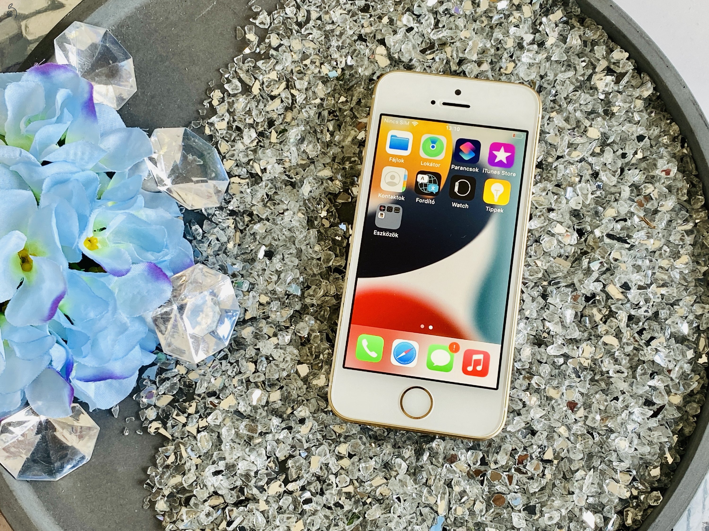 Eladó iPhone SE (2016) 64 GB Gold szép állapotú - 12 HÓ GARANCIA - 6235 NO TOUCH ID