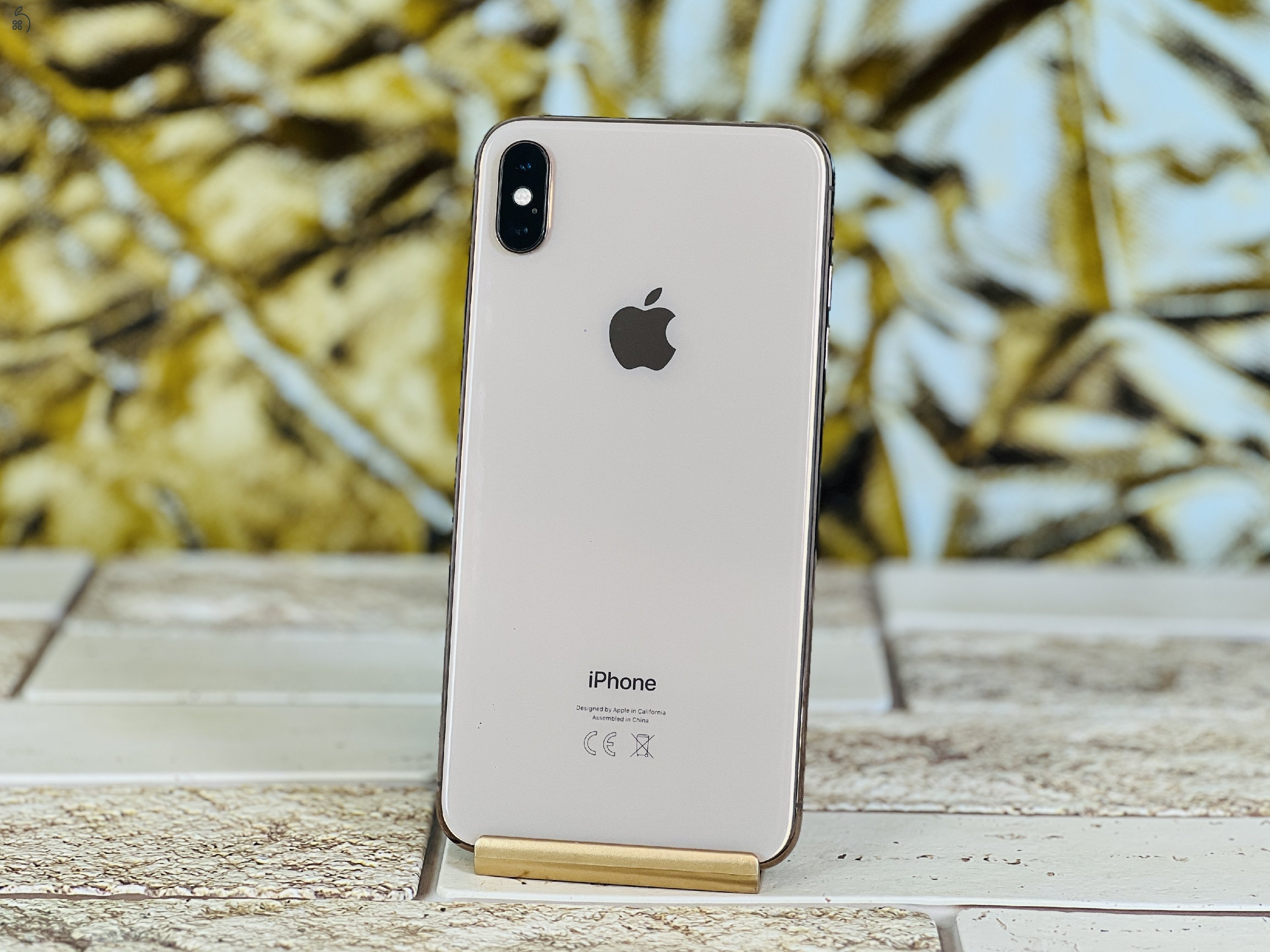 Eladó iPhone XS Max 64 GB Gold szép állapotú - 12 HÓ GARANCIA - S1149