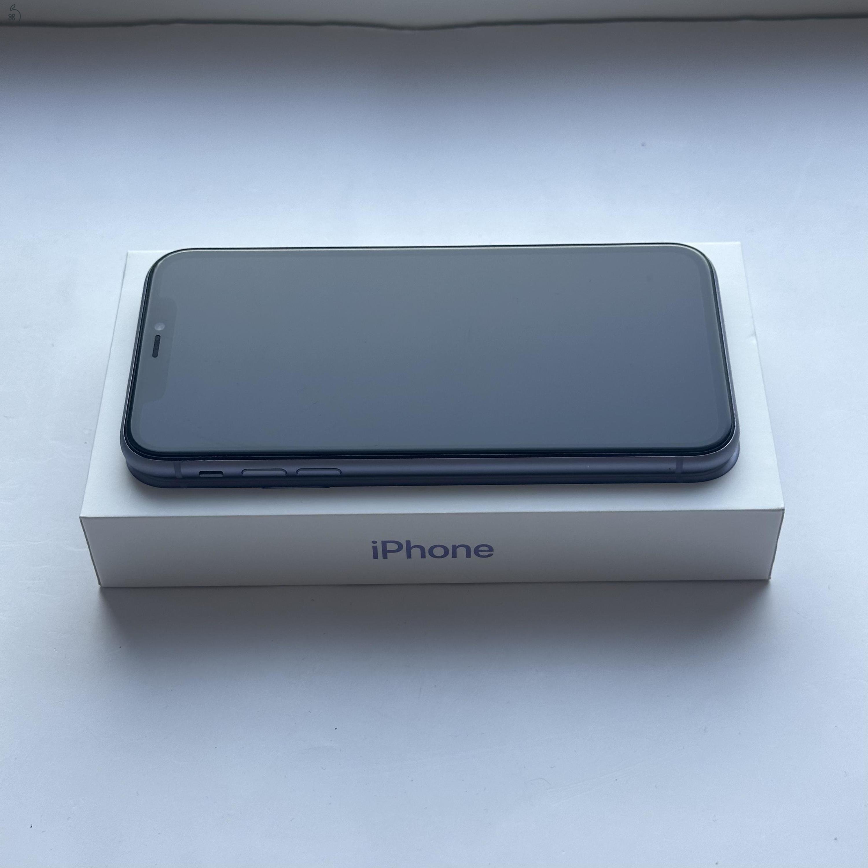 iPhone 11 64GB Purple - 1 ÉV GARANCIA, Kártyafüggetlen, 87% Akkumulátor
