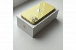 GYÖNYÖRŰ iPhone 11 64GB Yellow - 1 ÉV GARANCIA , Kártyafüggetlen, 
